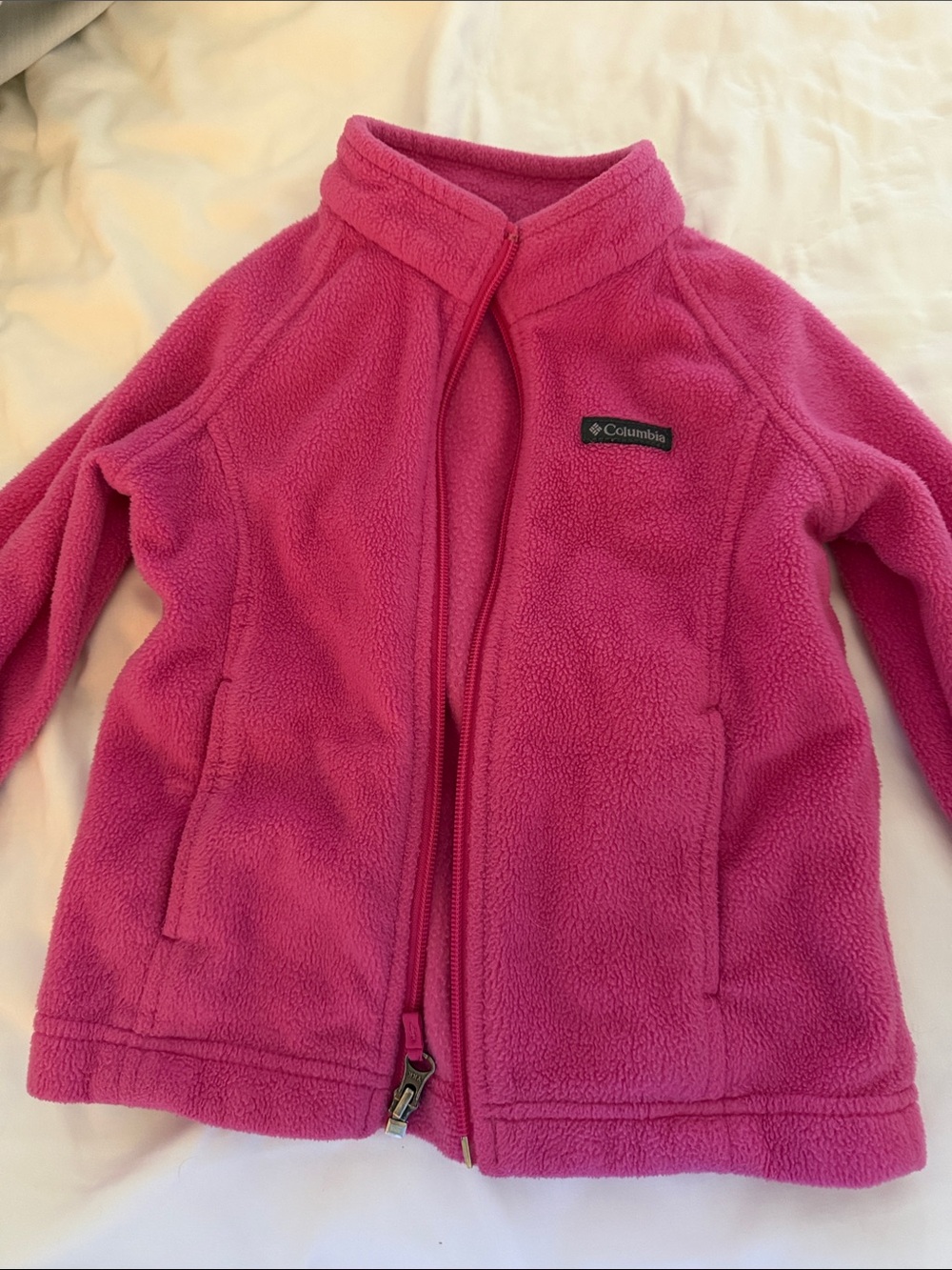 Columbia Kids Hot Pink Full-Zip Fleece Jacket